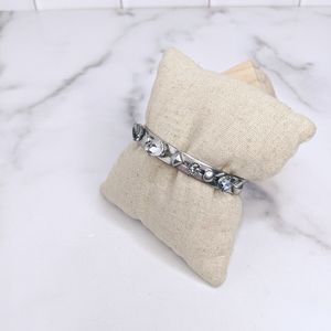 Marc Jacobs slide closure gunmetal gray bracelet